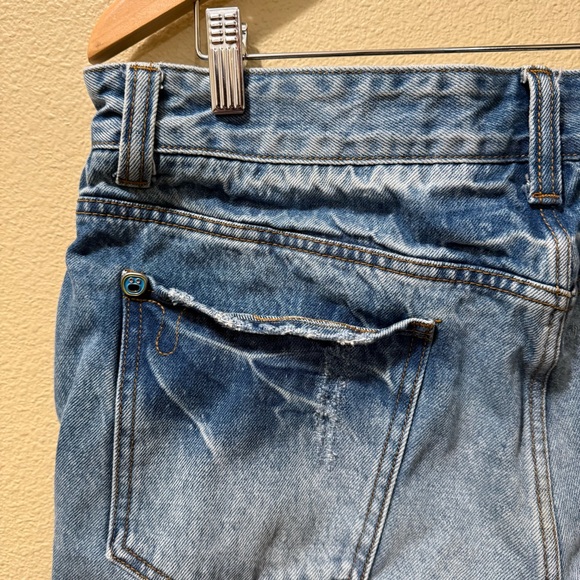 Men’s Size 36 BBC Billionaire Boys Club Run Dog Ice Cream Distressed Jean Shorts - Picture 14 of 16